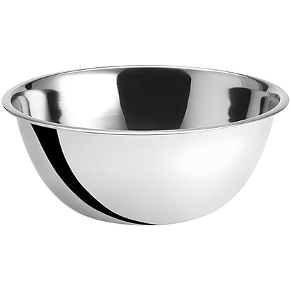 OCS Parts 8 Quart Mixing Bowl | 13.25-Inch Stainless Steel Professional Grade Flat Base Mixing Bowls for Home and Commercial Kitchens by OCSParts