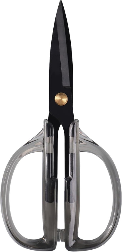 Kitchen Shears Scissors&Sharp Scissors, ARCHIKING 7.7inch Black Titanium Plated Scissor-Meat and Poultry Shears, Dishwasher Safe, Acrylic Handel All Purpose Stainless Steel Utility Scissor Black