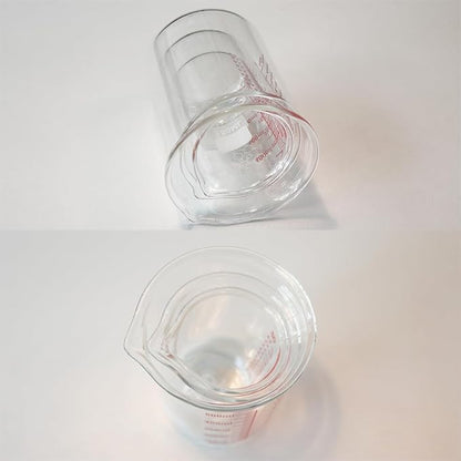 3 Piece High Borosilicate Glasss Liquid Measuring Cups, Includes 150ml(5OZ),250ml(8OZ),and 500ml(16OZ), Dishwasher, Freezer, Microwave, and Preheated Oven Safe, Essential Kitchen Tools - Image 7