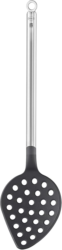 Rösle Basics Line Skimmer Spoon with 12.5 in. Stainless Steel Handle