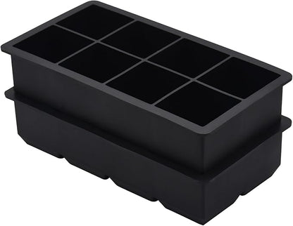Bangp Large Ice Cube Tray for Whiskey,2 Pack Stackable Big Ice Cube Molds Make 16 Big Whiskey Ice Cubes,Easy Release Square Ice Cube Maker for Cocktails,Whiskey,Soups and Frozen Treats - Image 7