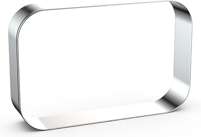 Rounded Rectangle Plaque Cookie Cutter Geometric Set for Baking - 5 Inch, 4 Inch, 3 Inch, 2 Inch - Geometric Frame Plaque Cookie Cutters Shapes Molds - Stainless Steel