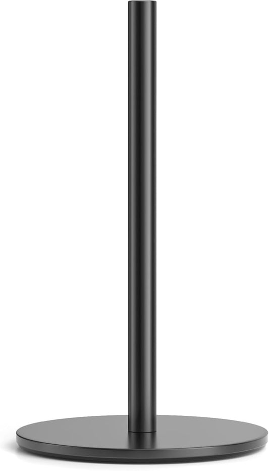 Black Paper Towel Holder Free-Standing, Premium Stainless Steel Paper Rolls Organizer Countertop, Classic Fashion Kitchen Roll Dispenser by niffgaff