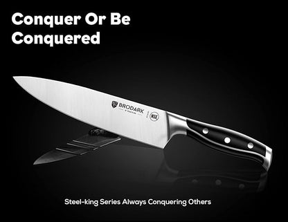 Kitchen Knife Set - Full Tang 15 Pcs Professional Chef Knife Set with Sharpener, Razor - sharp Knives Set for Kitchen, German Stainless Steel - Knife Block Set, Gift Box for Mom, Mothers Day - Image 4