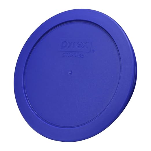 Pyrex Light Blue 4 Cup Round Storage Cover #7201-PC for Glass Bowls - 2 Pack - Image 4
