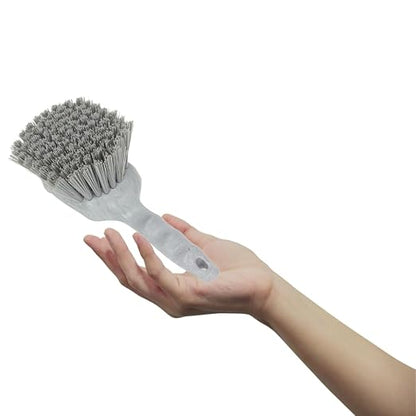 SPARTA 40541EC68 Plastic Scrub Brush, Utility Brush, Kitchen Brush With Hanging Hole For Cleaning, 8 Inches, Purple (Pack of 1)