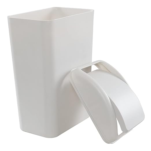 3.5 Gallons/14 Liter Small Trash Can, Plastic Swing Lid Garbage Bin，9.8" x 6.6" x 16.7" - Image 6