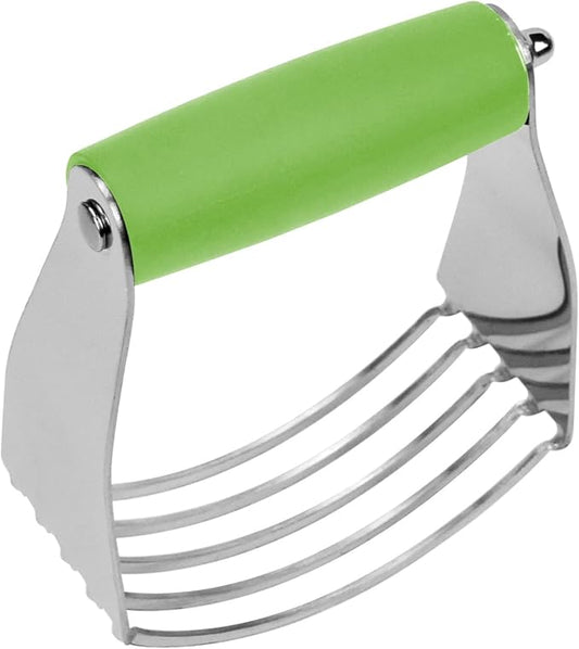 Dough Blender Heavy Duty Pastry Cutter Stainless Steel Butter Cutter Professional Baking Tool For Mixing Flour Butter (1 Pcs Green) by Theophorus