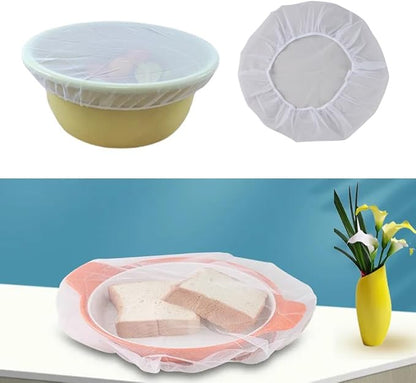 4 Pack Mesh Food Covers Portable Small Food Tents Top Screen Food Cover for Outdoors Camping Glass Food Storage Containers Meal Prep Container Food Storage Bins Countertop Fruit Bowl Plates