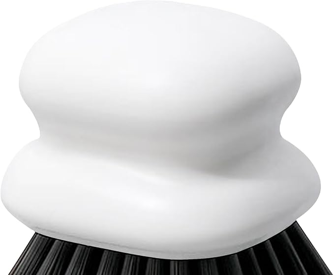 Dish Brush with Handle, Kitchen Scrub Brushes for Cleaning, Dish Scrubber with Nylon bristles for Sink, Pots, Pans (1Pack White Nylon bristles) - Image 5