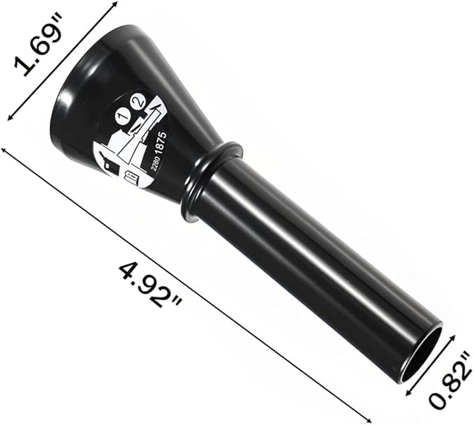 Fuel Filler Funnel for GM Capless Fuel Tank - Compatible with 2014-2023 Chevy Silverado/Sierra/Equinox, GMC Yukon/Acadia, Cadillac Escalade/XT5, Buick - Replaces OEM Part #13580741