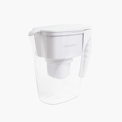 Aquagear Water Filter Pitcher – Lead, Chlorine, PFOA/PFOS, Microplastics Filter, 10 Cup, 120 Gallon Filter Life - Filter Media Made in USA - Image 2