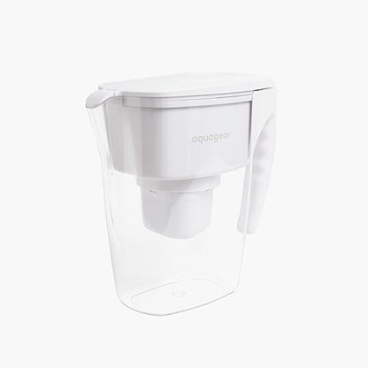 Aquagear Water Filter Pitcher – Lead, Chlorine, PFOA/PFOS, Microplastics Filter, 10 Cup, 120 Gallon Filter Life - Filter Media Made in USA - Image 2