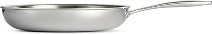 Tramontina Signature Tri-Ply Clad Stainless Steel 12-Inch Large Frying Pan, Induction-Ready Skillet, Dishwasher-Safe, NSF-Certified, Made in Brazil - Image 2