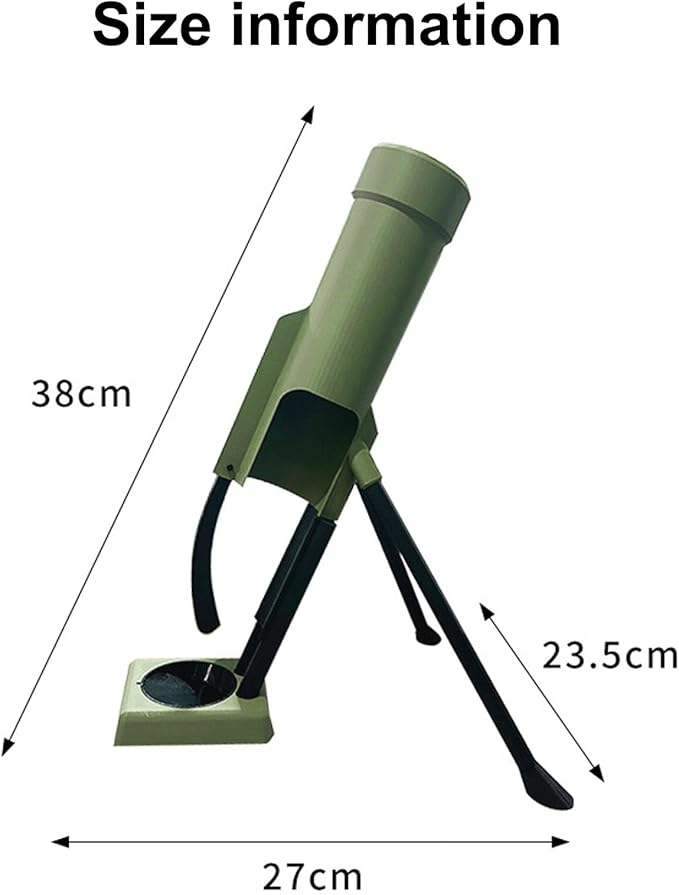 Beer Bottle Mortar Bottle Opener, 51mm Mortar Beer Bottle Opener, Heavy-Duty Tactical Cap Launcher, Hands-Free Push Down Bottles Cap Launcher, Home Party Bar Desk Decor