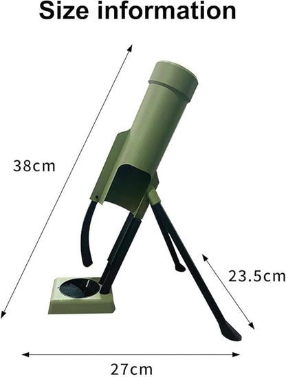 Beer Bottle Mortar Bottle Opener, 51mm Mortar Beer Bottle Opener, Heavy-Duty Tactical Cap Launcher, Hands-Free Push Down Bottles Cap Launcher, Home Party Bar Desk Decor