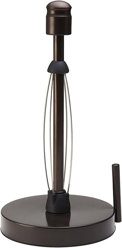Kamenstein Perfect Tear Paper Towel Holder, 13-Inch, Bronze & 4554ASB Perfect Tear Patented Wall Mount Paper Towel Holder with Rounded Finial, 14-Inch, Silver - Image 2