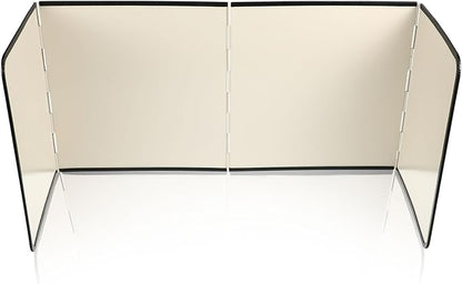 4 Sided Beige Splatter Guard Foldable Stainless Steel Stove Splash Guard Oil Splatter Screens for Frying Kitchen Backsplash Protector Nonstick Oil Splatter Guard for Cooking - Image 6