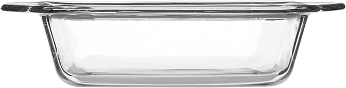 Anchor Hocking 8 Inch Square Cake Dish with TrueLock Locking Lid Bakeware, Clear - Image 2