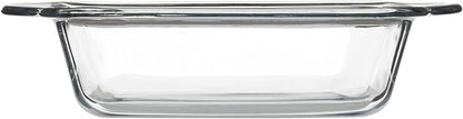 Anchor Hocking 8 Inch Square Cake Dish with TrueLock Locking Lid Bakeware, Clear - Image 2