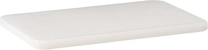 Winco Heavy-Duty Plastic Cutting Board, 6" x 10" x 1/2", White by Winco