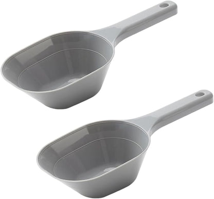 2 PACK 1 Cup Capacity Dog and Cat Plastic Pet Food Scoop with 1/2 Cup Lines