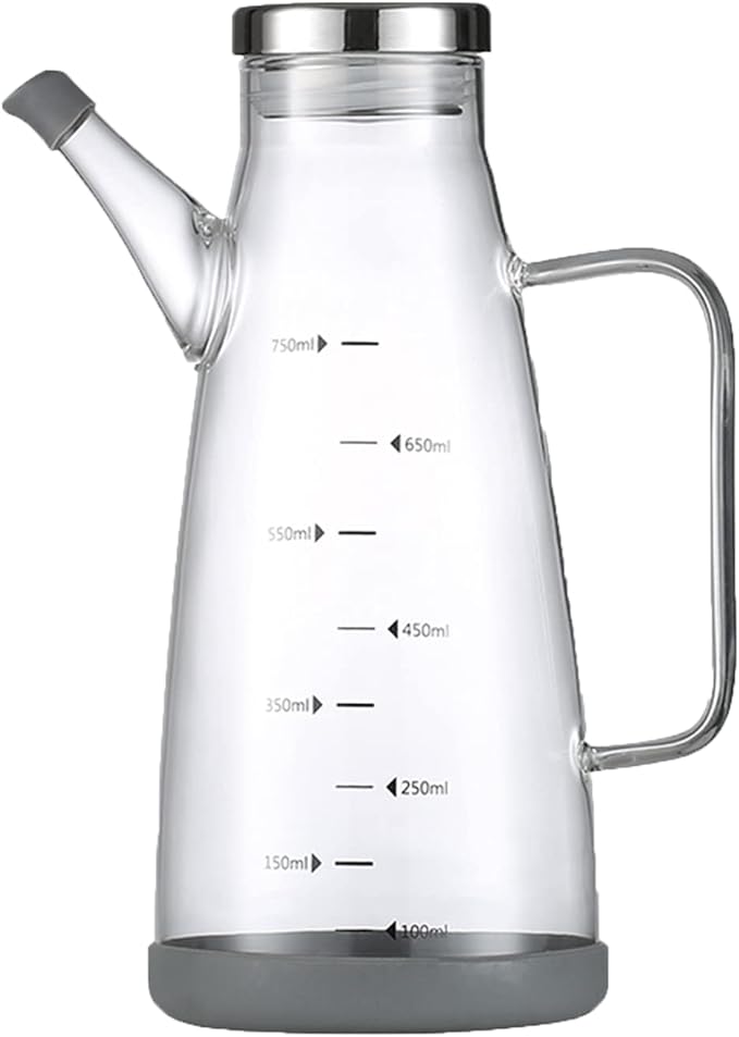Oil Dispenser for Kitchen,25OZ Oil Bottles Cooking Oil Dispenser with Drip Free Spout and Non Slip Bottom Fits in Home,Kitchen,Barbecue,Party (750ml) - Image 7