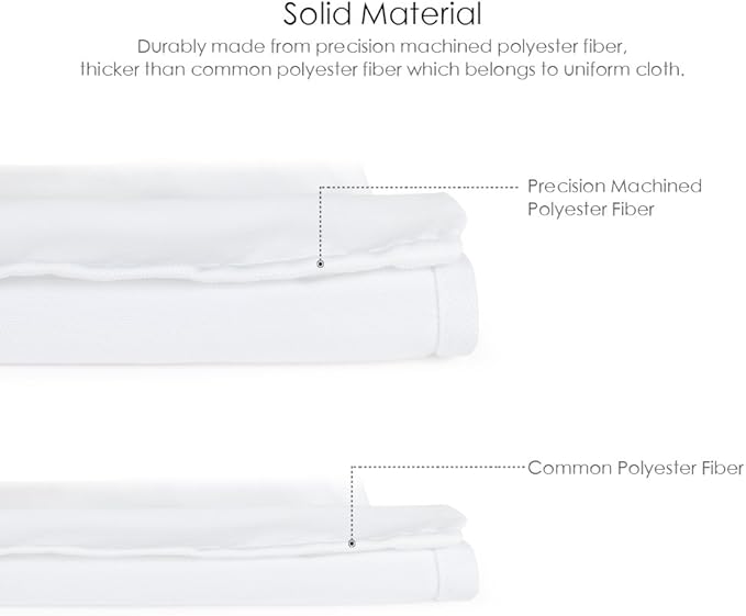 Syntus 12 Pack Bib Apron, Unisex Aprons Adjustable Thicker Version Waterdrop Resistant with 2 Pockets Cooking Kitchen Aprons for Women Men Chef, BBQ Drawing Apron Bulk, White - Image 2