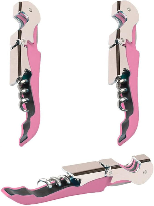 Professional Waiter Corkscrew Wine Openers Set(2PCS), Heavy Duty Stainless Steel Hinges Wine Key for Restaurant Waiters, Sommelier, Bartenders by Kit-Home
