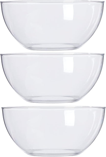 US Acrylic Vista Clear Plastic Salad and Serving 10-inch Bowls | set of 3 | Reusable, BPA-free, Made in the USA | 135 oz. capacity - Image 6
