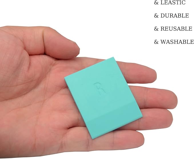 6 Pieces Screen Printing Squeegee Mini Squeegees Set, Self Adhesive Screen Stencil Squeegee, Chalk Paste Squeegees and Rubber Stick, Screen Stencils Tools for Chalk Paste or Ink