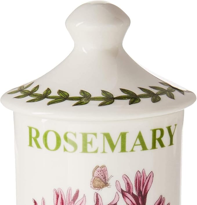 Portmeirion 634268 Botanic Garden Spice Jars (Set of 6), 4.5", White