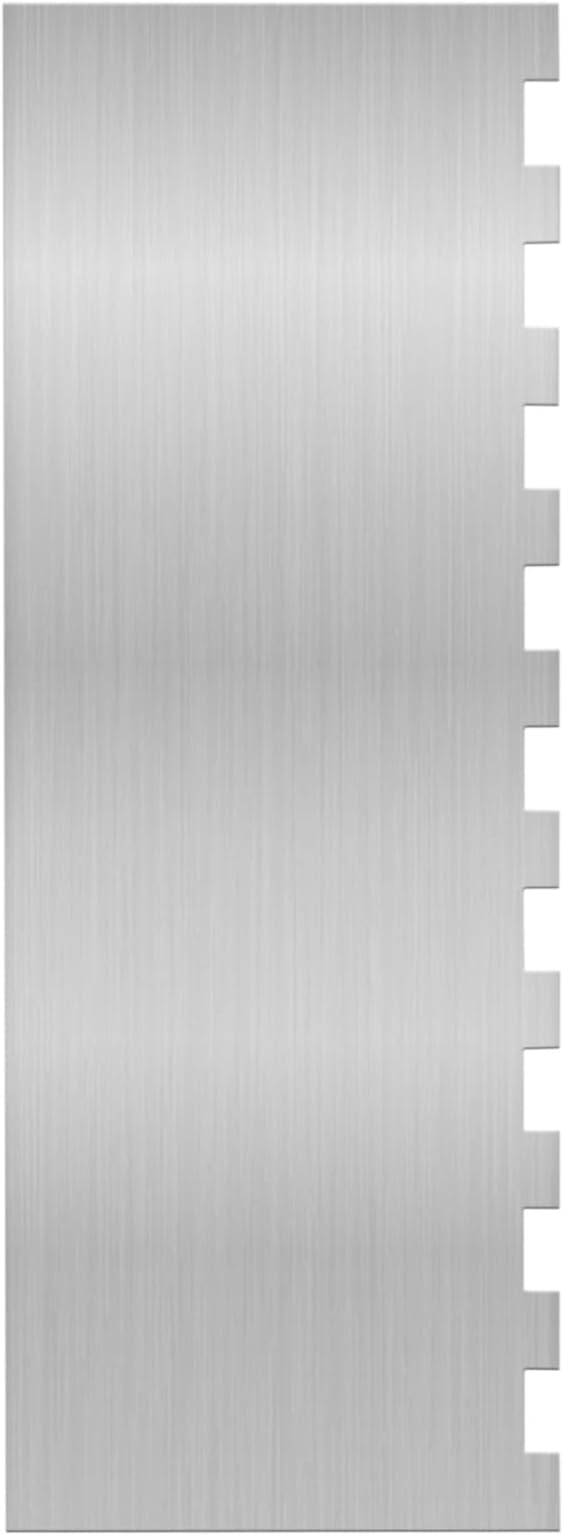 8.7 Inche Stainless Steel Cake Scraper，Double Sided Patterned Edge Stripe Edge Smoother Scraper Cake Decorating，Cake Decorating Comb Cake Scraper (1, 1-1) by starfa+lab
