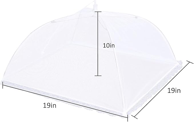 3 Pack Mesh Food Covers 19 inch, Large and Tall Food Covers, Pop-Up Mesh Food Covers Tent Umbrella for BBQs, Outdoors, Screen Tents, Parties Picnics - Image 2