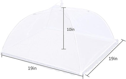 3 Pack Mesh Food Covers 19 inch, Large and Tall Food Covers, Pop-Up Mesh Food Covers Tent Umbrella for BBQs, Outdoors, Screen Tents, Parties Picnics - Image 2