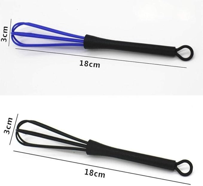 6Pcs Mini Whisks, Plastic Whisk for Hair Dye Color Mixing, Balloon Salon Barber Hairdressing Hair Color Dye Cream Tiny Whisk, Mixer Tool for Blending 7 x 1.2 In
