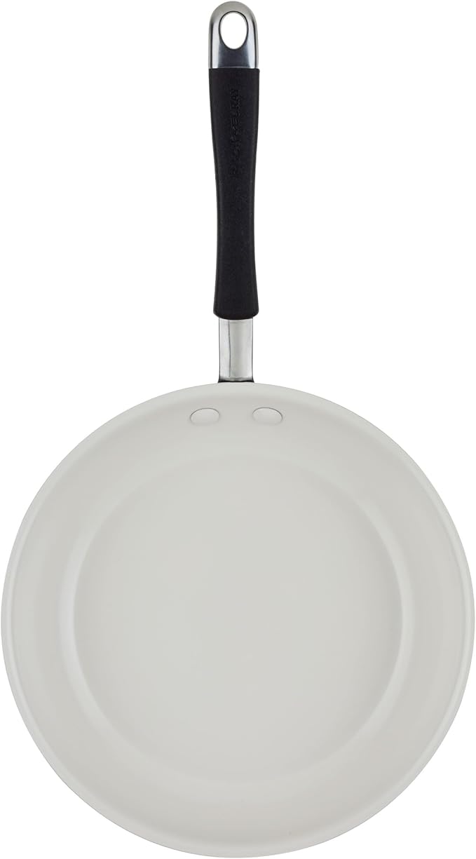 Rachael Ray Cucina Ceramic Cookware Set - 13 Pieces - Ceramic Pots and Pans Set w/Nonstick Frying Pans, Saute Pan, Saucepans, Stockpot, Lids, Pan Protectors & Cooking Utensils - Peppercorn - Image 10