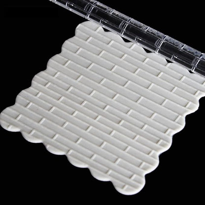 Rengue Acrylic Rolling Pin with 28 Patterns, Compliant Material, Comfortable Grip, 16 X 1 Cm, Lightweight for Dough and Pastry Acrylic Rolling Pin with 28 Patterns, Nan Kitchen (#12)