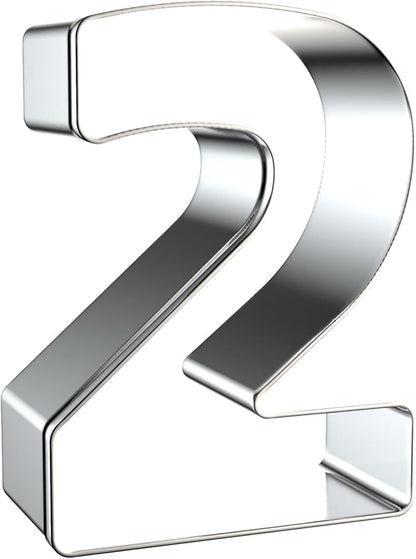 Number Cookie Cutter Set 3 Inch - 9 Pcs Xzhloym Cookie Cutters Shapes - Stainless Steel