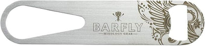 Barfly Bar Speed Opener, 7-Inch, Stainless, Black