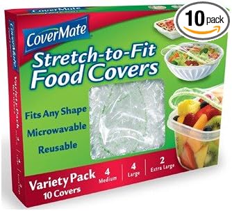 Covermate Stretch2Fit Food Covers Variety Size Pack - 10 ct. by Covermate