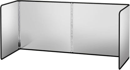 4 Sided Foldable Splatter Guard, Stainless Steel Grease Splatter Screen, Non-Stick Oil Splash Guard, Anti-Grease Cooking Shield, Heat-Resistant Stove Protector with Safe Edge, Easy to Clean (Large) by Unknown