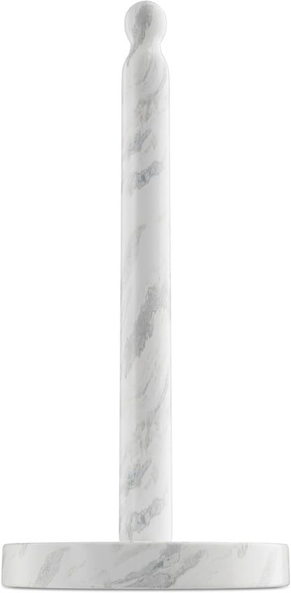 Koville Natural Marble Paper Towel Holder Countertop, 6“ Genuine Stone Paper Towel Holder Stand for Kitchen Storage, for Standard Rolls(Namib Fantasy) by Koville