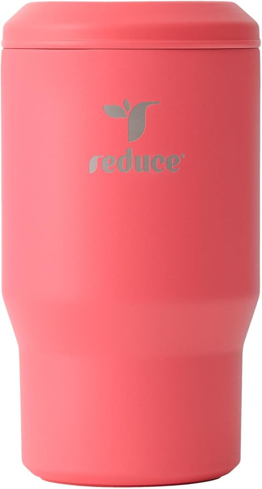 Reduce 4-in-1 Drink Cooler - Versatile Can & Bottle Holder with Vacuum Insulation - Keeps Drinks Cold Up to 4 Hours - Includes Bottle Opener - Fits Cupholders & Dishwasher Safe - 14oz - Daiquiri