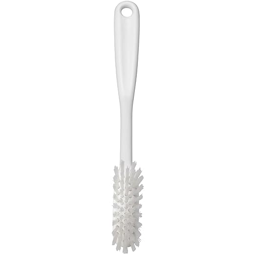 Vikan - Fine Dish Brush - Heavy-Duty, Narrow, Slip-Resistant Cleaning Brush, Polypropylene, Polyester Bristle, 11 Inch, White, (42875) - Image 8