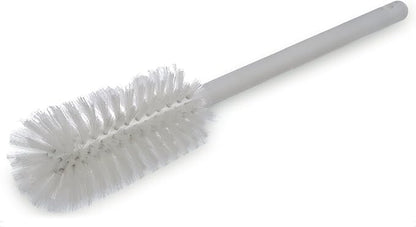 SPARTA Large Water Bottle Brush Ideal for Wide-Mouth Jars, Bottles and Tumblers, Dishwashing Tool with Handle for Home and Commercial Kitchens, Plastic, 12 Inches, White