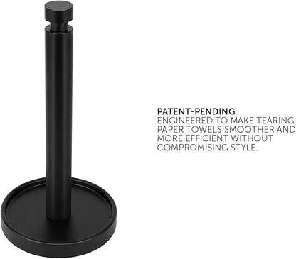 Ivilon Countertop Paper Towel Holder - Steady and Easy Tear - Fits All Paper Towel Rolls - Black - Image 2