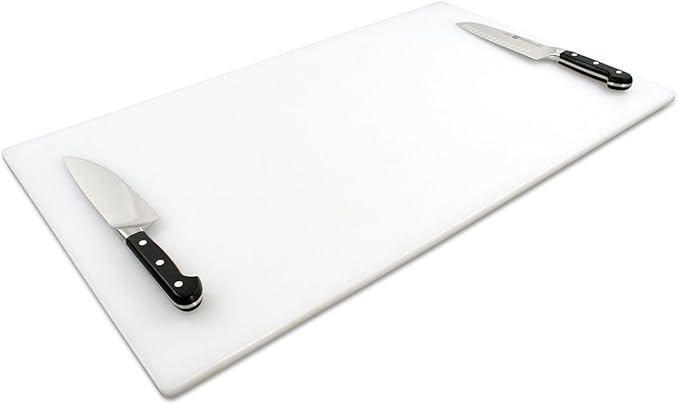 Thirteen Chefs Extra Large 30 x 18 Inch Cutting Board for Meats, Game and Fish – 1/2 Inch Thick HDPP Plastic for Food Service, 10 pounds by ThirteenChefs