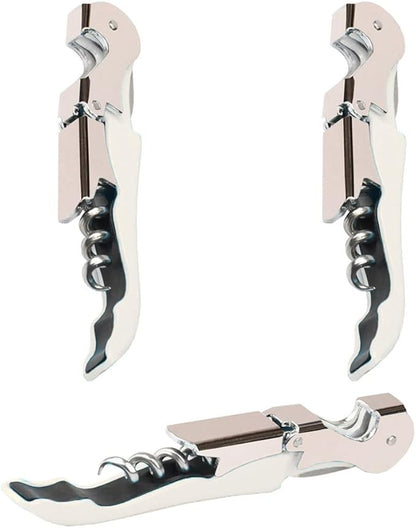 Professional Waiter Corkscrew Wine Openers Set(2PCS), Heavy Duty Stainless Steel Hinges Wine Key for Restaurant Waiters, Sommelier, Bartenders by Kit-Home