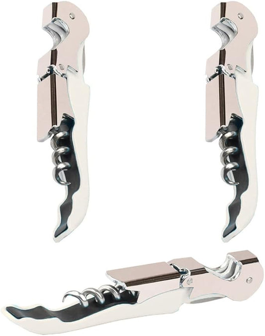Professional Waiter Corkscrew Wine Openers Set(2PCS), Heavy Duty Stainless Steel Hinges Wine Key for Restaurant Waiters, Sommelier, Bartenders by Kit-Home